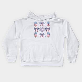 4th of July independency day memorial day Retro Funny Kids Hoodie